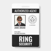 Abzeichen für die Sicherheit eines Agenten Ausweis (Vorderseite)