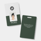 Abzeichen für die Sicherheitskennung von Mitarbeit Ausweis (Front & Back)