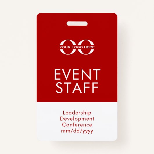 Abzeichen für die Veranstaltungspersonal Ausweis (Vorderseite)
