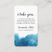 Abzeichen für die Wasserfarben Visitenkarte (Vorderseite)