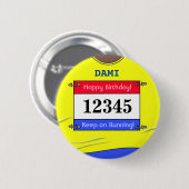 Abzeichen für einen Runner (Gelb) Button (Vorne & Hinten)