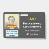 Abzeichen für einfache Personalausweise Ausweis (Back)