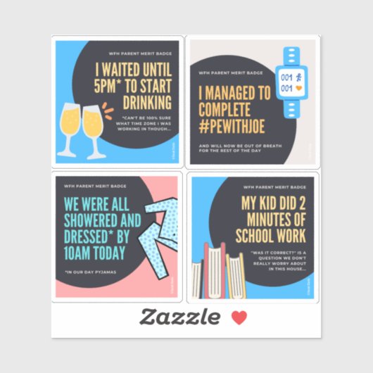 Abzeichen für Eltern Aufkleber (Blatt)