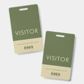 Abzeichen für Firmenlogo Ausweis (Vorder- & Rückseite)