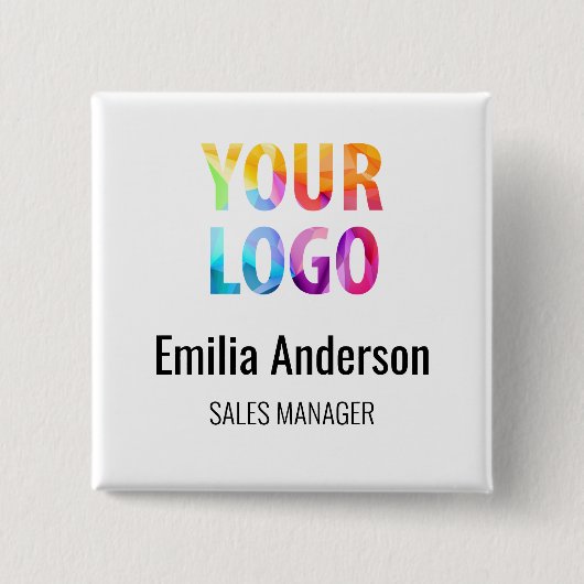 Abzeichen für Firmenlogos für Mitarbeiter Button (Vorderseite)