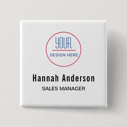 Abzeichen für Firmenlogos für Mitarbeiter Button (Vorderseite)