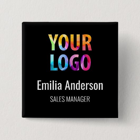 Abzeichen für Firmenlogos für Mitarbeiter Button (Vorderseite)