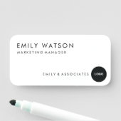 Abzeichen für Firmenname - Berufliche Personalnumm Namensschild (Beispiel)