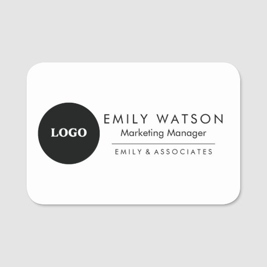 Abzeichen für Firmenname - Berufliche Personalnumm Namensschild (Vorderseite)