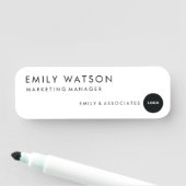 Abzeichen für Firmenname - Berufliche Personalnumm Namensschild (Beispiel)