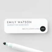 Abzeichen für Firmenname - Berufliche Personalnumm Namensschild (Beispiel)