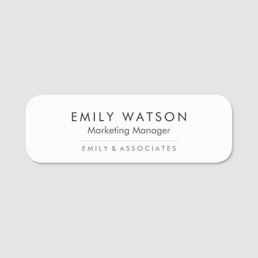 Abzeichen für Firmenname - Berufliche Personalnumm Namensschild (Vorderseite)