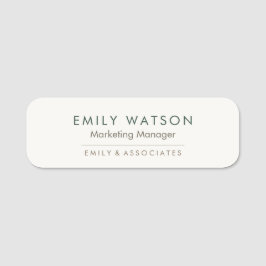 Abzeichen für Firmenname - Berufliche Personalnumm Namensschild