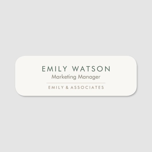 Abzeichen für Firmenname - Berufliche Personalnumm Namensschild (Vorderseite)