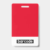 Abzeichen für Firmenname Mitarbeiter-Foto-Logo Ausweis (Rückseite)