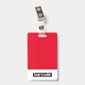 Abzeichen für Firmenname Mitarbeiter-Foto-Logo Ausweis (Rückseite mit Clip)