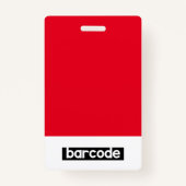 Abzeichen für Firmenname Mitarbeiter-Foto-Logo Ausweis (Rückseite)