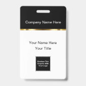 Abzeichen für Firmennamen mit klassischen Logos Ausweis (Vorderseite)