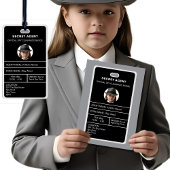 Abzeichen für geheime Agent Spy Party-Identität Einladung