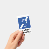 Abzeichen für Gehörbehinderte Unterstützung Ausweis (Handheld)