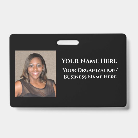 Abzeichen für Ihren eigenen Namen Ausweis (Vorderseite)