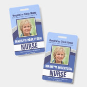 Abzeichen für klinische oder klinische Bezeichnung Ausweis (Vorder- & Rückseite)