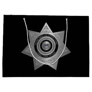 Abzeichen für Korrektoren Silver-Blk-Lg Geschenkta Große Geschenktüte