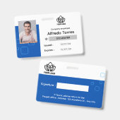 Abzeichen für kundenspezifische Mitarbeiter, Name Ausweis (Vorder- & Rückseite)