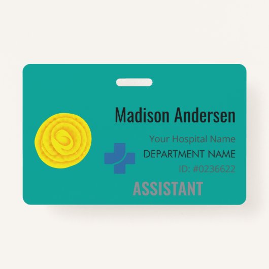 Abzeichen für Kunststoffmitarbeiter - Security.Sho Ausweis (Vorderseite)