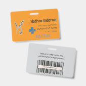 Abzeichen für Kunststoffmitarbeiter - Trade.Show.S Ausweis (Vorder- & Rückseite)