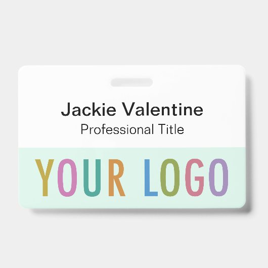 Abzeichen für Kunststoffnamen mit Clip Lanyard ode Ausweis (Vorderseite)