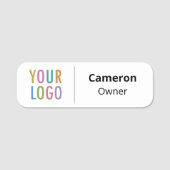 Abzeichen für leichte Namensschilder mit magnetisc Namensschild (Vorderseite)