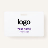 Abzeichen für lila Namensmarken Ausweis (Vorderseite)