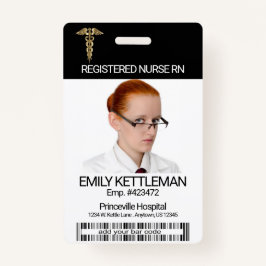 Abzeichen für medizinisches Foto - Gold-Logo Ausweis