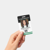 Abzeichen für Mitarbeiter - Dunkelgrün Ausweis (Handheld)