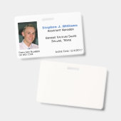 Abzeichen für Mitarbeiter im benutzerdefinierten F Ausweis (Vorder- & Rückseite)