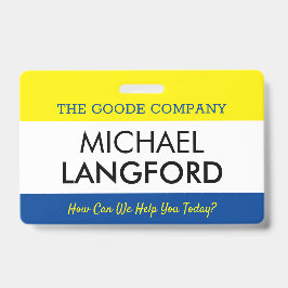 Abzeichen für Mitarbeitername| Benutzerdefinierter Ausweis