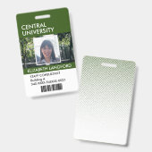 Abzeichen für Mitarbeitername| Benutzerdefiniertes Ausweis (Front & Back)