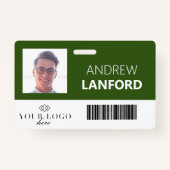 Abzeichen für Mitarbeitername| Benutzerdefiniertes Ausweis (Vorderseite)