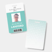 Abzeichen für Mitarbeitername| Benutzerdefiniertes Ausweis (Front & Back)