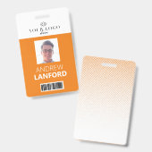 Abzeichen für Mitarbeitername| Benutzerdefiniertes Ausweis (Front & Back)