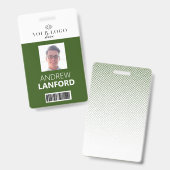 Abzeichen für Mitarbeitername| Benutzerdefiniertes Ausweis (Front & Back)