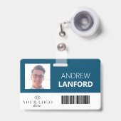 Abzeichen für Mitarbeitername| Benutzerdefiniertes Ausweis (Front with Retractable)