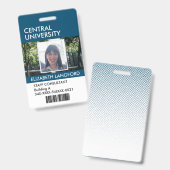 Abzeichen für Mitarbeitername| Benutzerdefiniertes Ausweis (Vorder- & Rückseite)