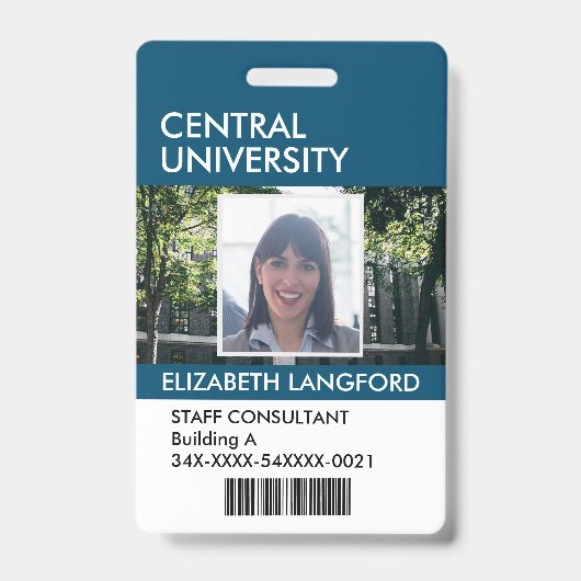 Abzeichen für Mitarbeitername| Benutzerdefiniertes Ausweis (Vorderseite)