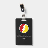 Abzeichen für moderne Elektrofachleute Ausweis (Vorderseite mit Clip)