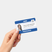 Abzeichen für moderne Fotos mit Barcode-Namen für  Ausweis (Handheld)