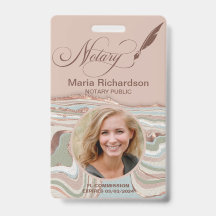 Abzeichen für öffentliche Notare Signierung von Fo