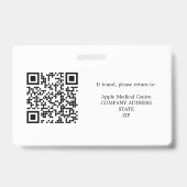 Abzeichen für personalisierte Foto-ID und Logos Ausweis (Rückseite)