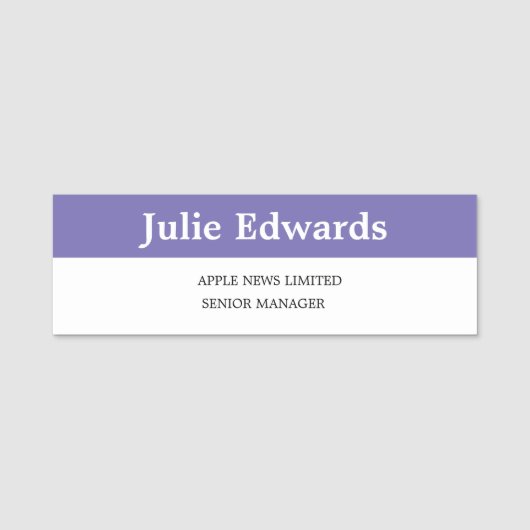 Abzeichen für personalisierte Foto-ID und Logos Namensschild (Vorderseite)